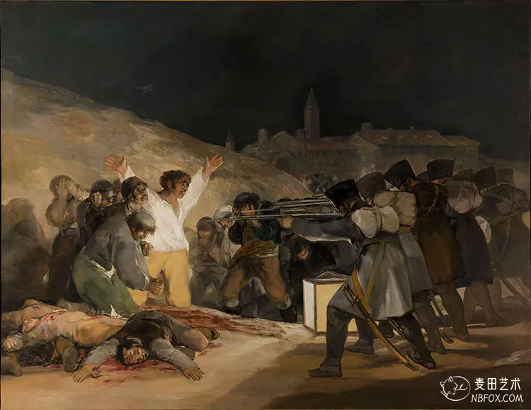 戈雅《1808年5月3日夜枪杀起义者》